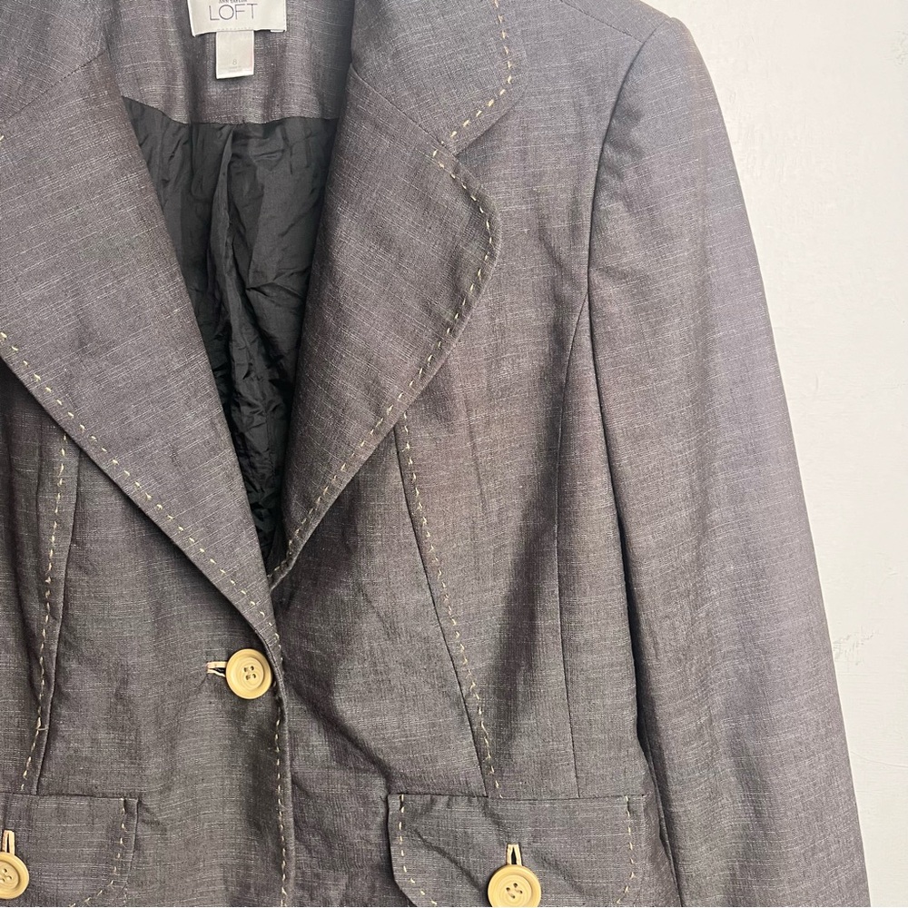 LOFT One Front Button Blazer - Picture 4 of 14